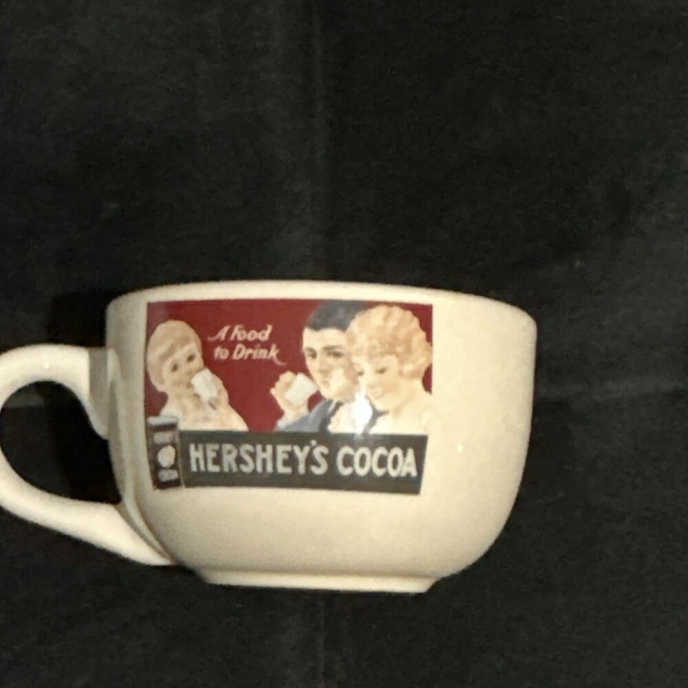Mug White Red Ceramic, Hershey's Cocoa Advertising